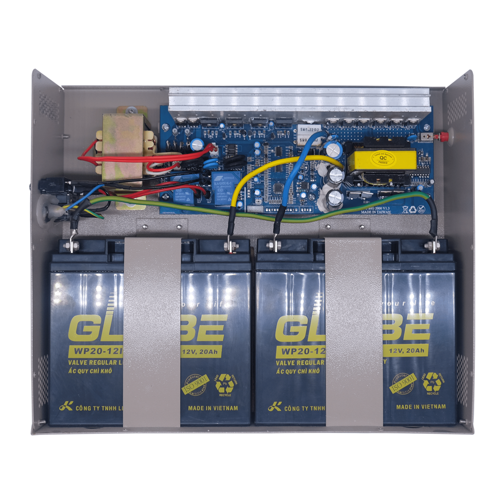 bên trong của máy lưu điện cửa cuốn yh b1500max